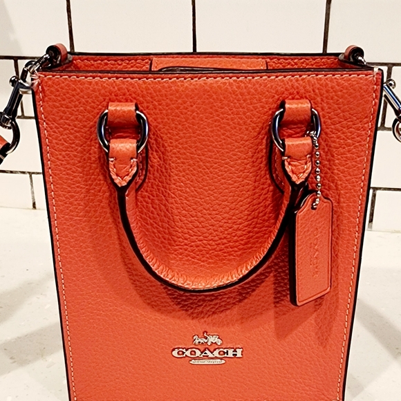 Coach North South Mini Tote With Signature Canvas - Picture 13 of 14